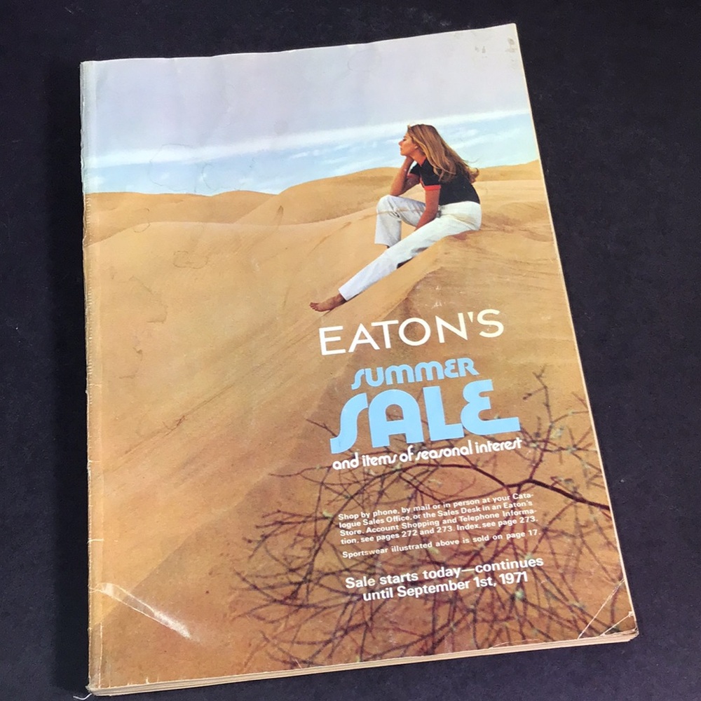 Eatons 1971 Summer sale catalogue reference collectible ephemera nostalgia rare